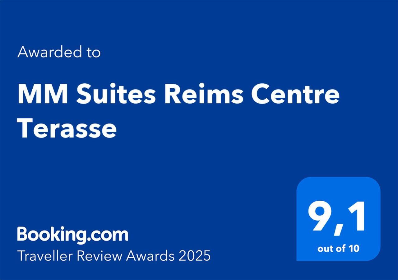 Mm Suites Reims Centre Terasse Buitenkant foto